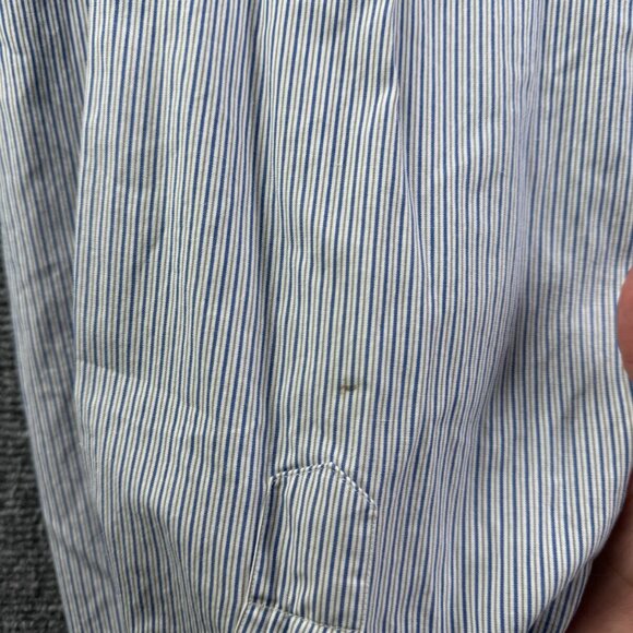 Gitman Bros For Schupp & Snyder Button Up Shirt Striped Blue White 15.5 33 - Picture 13 of 15